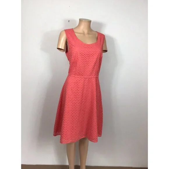 Max Studio Coral Eyelet Dress - Picture 4 of 6